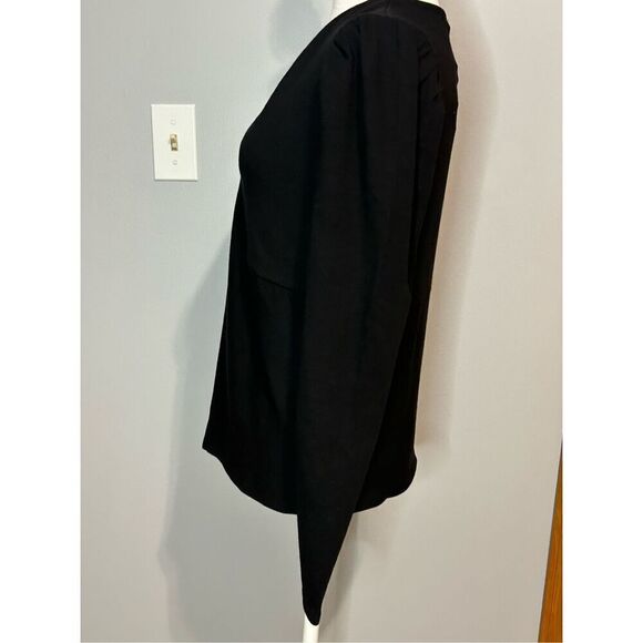 Marine‎ Layer Lexi rib v-neck black top women’s XL NEW - Picture 3 of 12